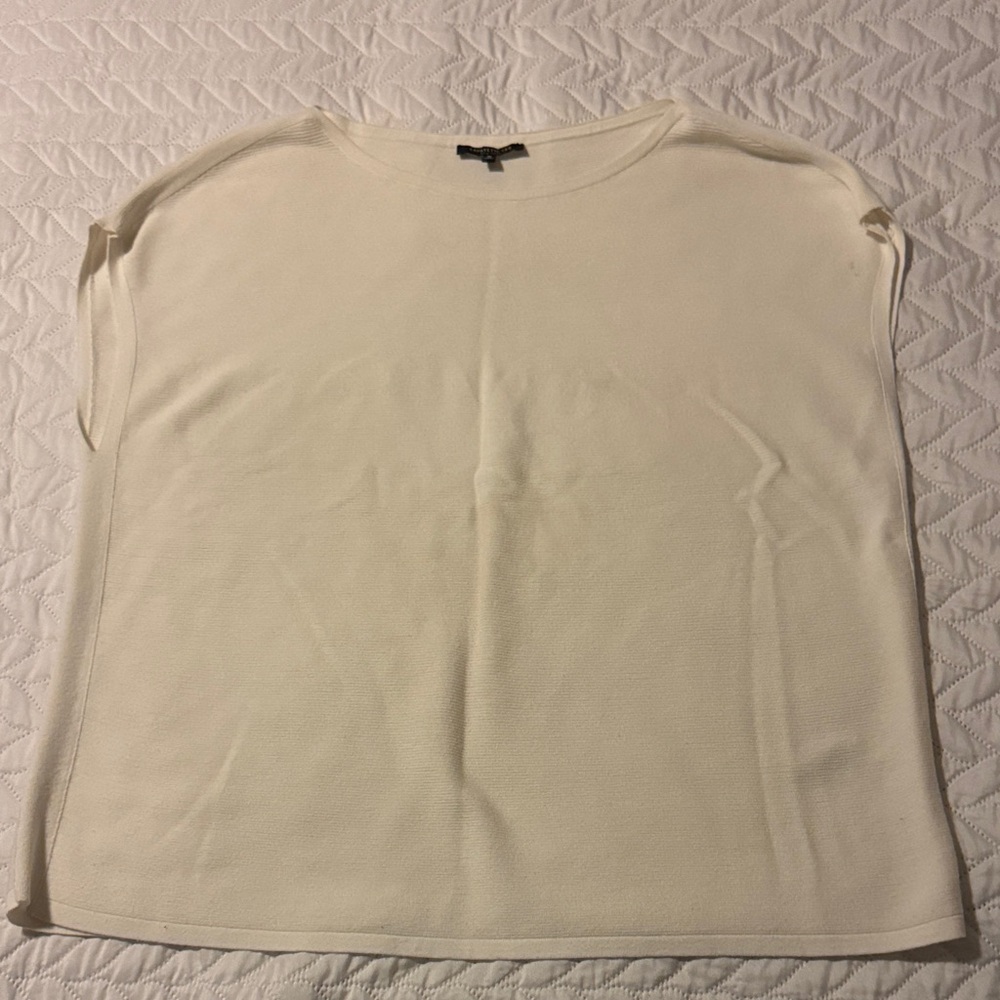 Lafayette 148 New York Ivory Knit Top